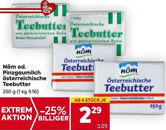 Billa Nöm od. Pinzgaumilch österreichische Teebutter Angebot