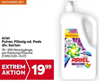 Billa Pulver, Flüssig od. Pods Angebot