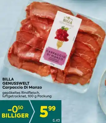 Billa Carpaccio Di Manzo Angebot