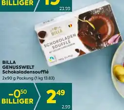 Billa Schokoladensoufflé Angebot