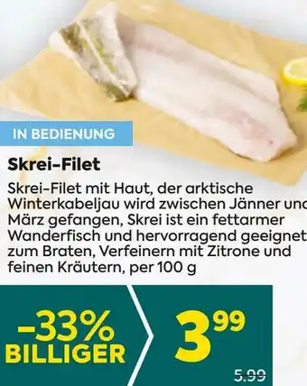 Billa Skrei-Filet Angebot