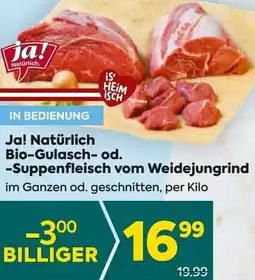 Billa Bio-Gulasch- od. -Suppenfleisch Angebot