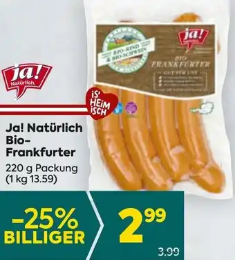 Billa Bio- Frankfurter Angebot