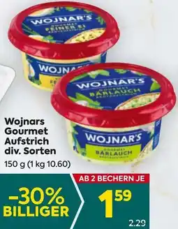 Billa Wojnars Gourmet Aufstrich Angebot