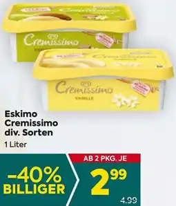 Billa Cremissimo Angebot