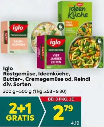 Billa Röstgemüse, Ideenküche, Butter-, Cremegemüse od. Reindl Angebot