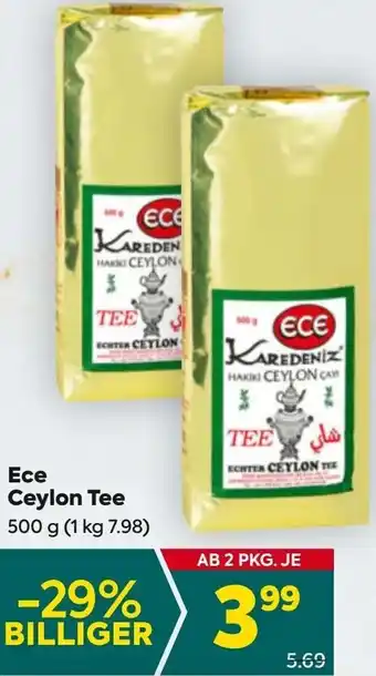 Billa Ece Ceylon Tee Angebot