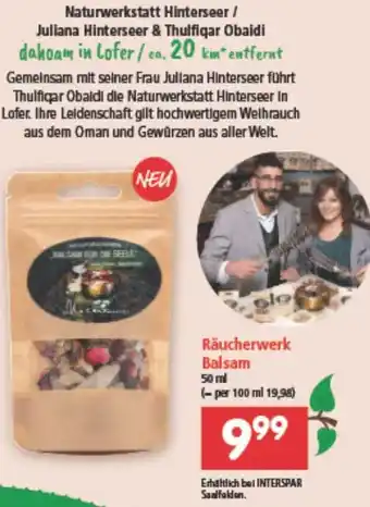 Interspar Balsam Angebot