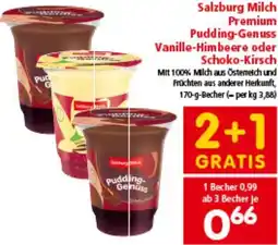 Interspar Premium Pudding-Genuss Vanille-Himbeere oder Schoko-Kirsch Angebot