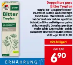 Interspar Doppelherz pure Bitter Tropfen Angebot