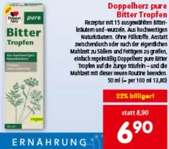 Interspar Doppelherz pure Bitter Tropfen Angebot