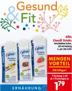 Interspar Eiweiß Drinks Angebot