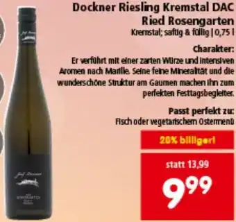 Interspar Riesling Kremstal DAC Angebot