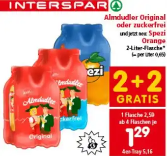 Interspar Almdudler Original oder zuckerfrei Angebot