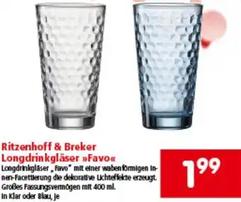 Interspar Ritzenhoff & Breker Longdrinkgläser Favo Angebot