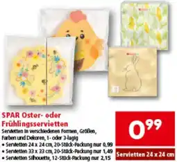 Interspar Oster- oder Frühlingsservietten Angebot