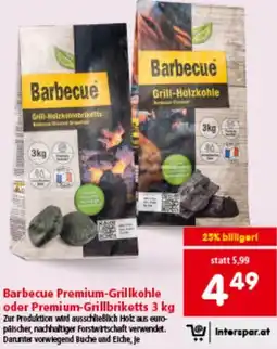 Interspar Barbecue Premium-Grillkohle oder Premium-Grillbriketts Angebot