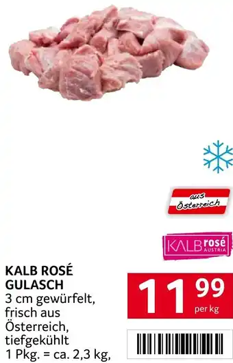 Transgourmet Kalb rosé gulasch Angebot