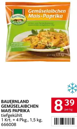 Transgourmet Bauernland gemüselaibchen mais paprika Angebot