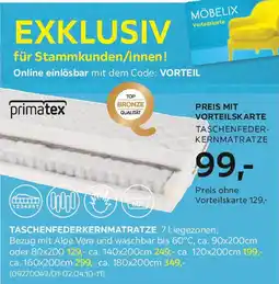 Möbelix Taschenfederkernmatratze Angebot