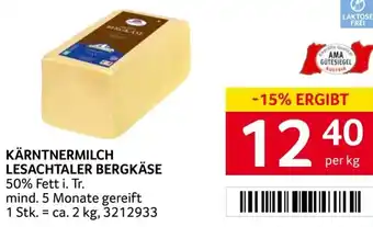 Transgourmet Kärntnermilch lesachtaler bergkäse Angebot