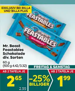 Billa Feastables Schokolade Angebot