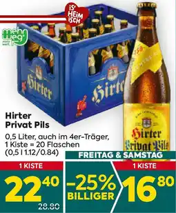 Billa Privat Pils Angebot