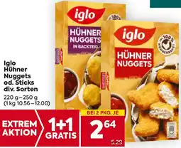 Billa Hühner Nuggets od. Sticks Angebot