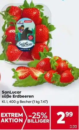 Billa süße Erdbeeren Angebot