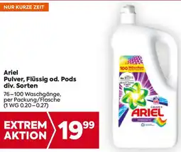 Billa Pulver, Flüssig od. Pods Angebot