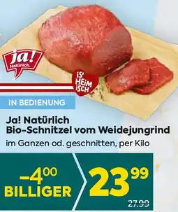 Billa Bio-Schnitzel vom Weidejungrind Angebot