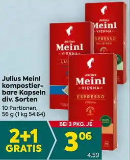 Billa kompostier- bare Kapseln Angebot