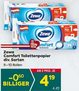 Billa Toilettenpapier Comfort Angebot