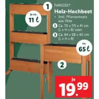 Lidl Holz-Hochbeet 70 x 115 x 41 cm oder 84 x 98 x 40 cm Lidl Angebot