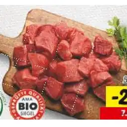 Lidl Frisches Bio Rindsgulaschfleisch gewürfelt Lidl Angebot