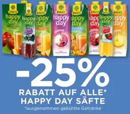 Unimarkt auf alle happy day säfte Angebot