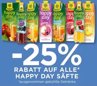 Unimarkt auf alle happy day säfte Angebot