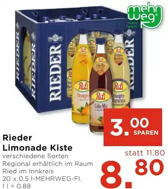 Unimarkt Rieder Limonade Angebot