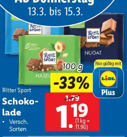 Lidl Schokolade Angebot