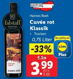 Lidl Cuvée rot klassik Angebot