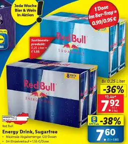 Lidl Energy Drink, Sugarfree Angebot