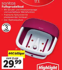 Lidl Fußsprudelbad Angebot