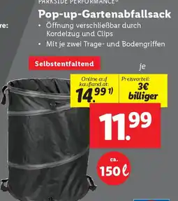 Lidl Pop-up-Gartenabfallsack Angebot