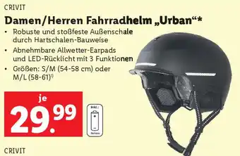 Lidl Damen/Herren Fahrradhelm „Urban Angebot