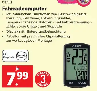 Lidl Fahrradcomputer Angebot