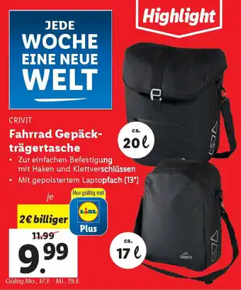 Lidl Fahrrad Gepäck- trägertasche Angebot