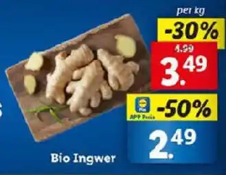 Lidl Bio Ingwer Angebot