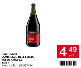 Transgourmet Giacobazzi lambrusco dell emilia rosso amabile Angebot