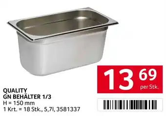 Transgourmet Gn behälter 1/3 Angebot