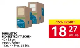 Transgourmet DUNILETTO BIO BESTECKTASCHEN Angebot